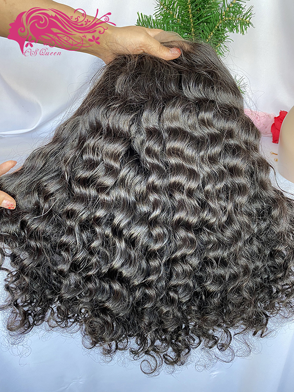 Csqueen Raw Rare Wave 13*4 HD Lace Frontal wig 100% Human Hair HD Wig 200%density - Click Image to Close